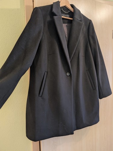 Schwarzer mantel 46 - gr.,