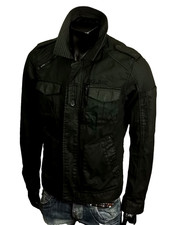 JACK & JONES HERREN JACKE BIKER OPTIK VINTAGE USED ROCKER SLIM FIT JEANS M 48/50