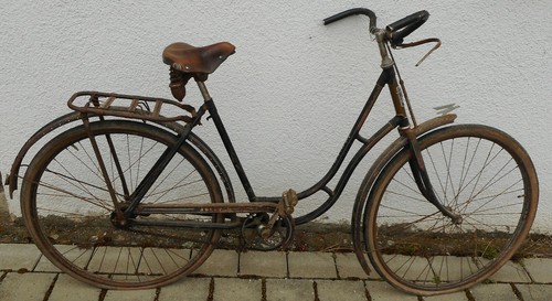 Oldtimer fahrrad adler - fahrrad,
