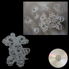 Schablone Schädel Airbrush Schablonen Totenkof  Knochen   # 032 & AnleitungsCD