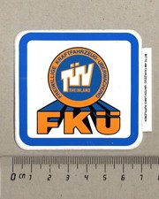 Aufkleber/Sticker FKÜ Freiwillige Kraftfahrzeug Überwachung TÜV Rheinland