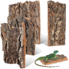 Korkrinde Terrarium Deko 4er