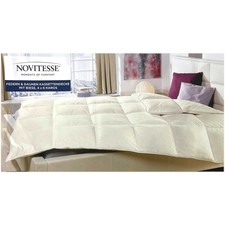 Bettdecke Federn Daunen Kassettendecke Decke mit Biese 4 x 6 Karos 155x220 NEU