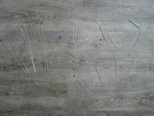 INOX lange Stricknadeln Nadel + Rundstricknadeln Konvolut Stricken Handarbeit