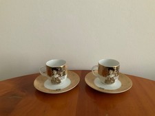 2 x Ars Mundi Espressotasse Gustav Klimt limitierte Auflage Königlich.pr. Tettau