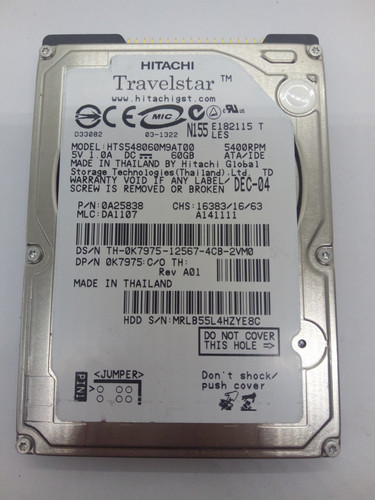 HITACHI*HTS548060M9AT00*