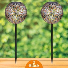 LUXUS LED SOLARLEUCHTE 2er SET