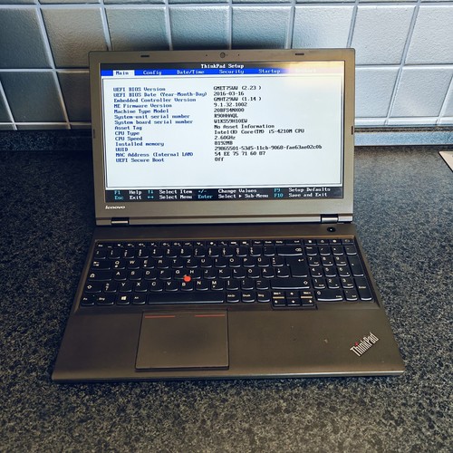 Lenovo thinkpad t540p - lenovo, (15"