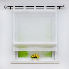 Raffrollo mit Schlaufen Küche