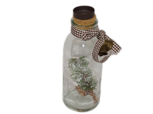Teelichthalter flasche mit - flasche,
