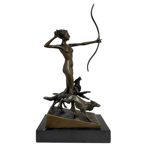Bronzeskulptur figur göttin - figur,
