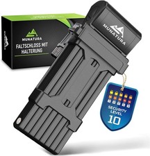 Faltschloss 120 cm 10 Stufe Ebike U-lock Fahrradschloss  Diebstahlsicher wie neu