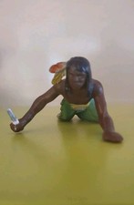 DDR Indianer, Cowboy Nr: 062 / Pontiac / grüne Hose mit neuen Messer / dunkel 