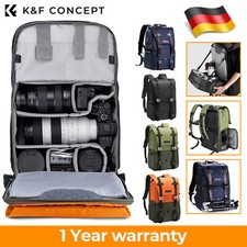 K&F Concept Kamera Foto Rucksack mit viel Platz für Kamera Zubehör, Regenschutz