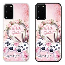 Gamer Mädchen rosa Rosen