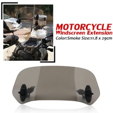 Universal Rauch Motorrad Windschild Windschutzscheibe ClipOn Einstellbar Spoiler