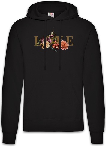 Love flowers hoodie pullover - love,