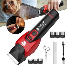 Katzenschermaschine&Hundepfotentrimmer Fellpflegeset,Geräuscharmer Hundetrimmer