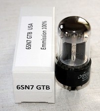 Elektronenröhre: 6SN7 GTB USA, Doppeltriode," National", USA, geprüft