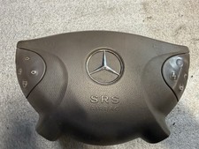 Mercedes-Benz W211 Lenkrad Airbag beledert Leder grau Multifunktion K9