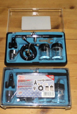 2x BGS technic  Airbrush-Spraywerkzeug / "Pistole", Gläser, Schlauch - unbenutzt