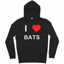 Bats I Love Hoodie Pullover