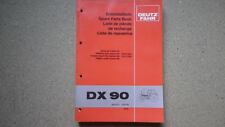 Deutz Traktor DX 90      Original  Ersatzteilliste  09/1981  