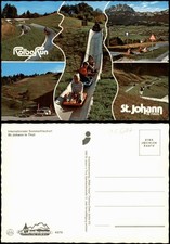 Ansichtskarte St. Johann in Tirol Mehrbildkarte mit Sommer-Rodelbahn 1980