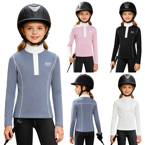 Mädchen reit show shirt - mädchen, reit-show-shirt