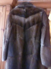 Super Pelz Mantel Gr.44 "BESAM" in braun 