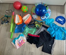 22 Tlg Sonnenschutzkleidung Badehose Havaianas Badelatschen Taucherbrille Ball