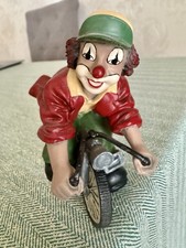 Gilde Clowns Figur Fahrrad –