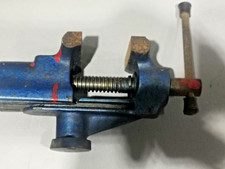 Mini Schraubstock blau Eisen Tischschraubstock für Bastler