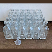 Kleine Flaschen, 30er Set, 50 ml, Glasflaschen, Relaxdays (ohne Korken)