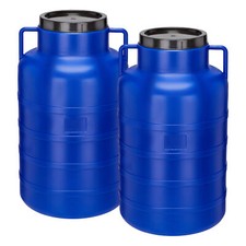 Set 2x Weithalsfass BPA-frei Futtertonne Fass Deckel Plastikfass Regentonne