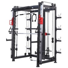 GORILLA SPORTS® Smith Machine Power Rack Multipresse Kraftstation Fitnessstation