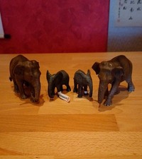 Schleich Elefantenherde 2 erwachsenen Tiere Und 2 Babys
