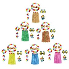 Unisex 8 teiliges Hawaii Gras
