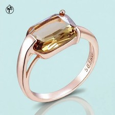 Ring 585er walzgold mit - walzgold,