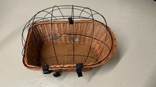 Fahrradkorb Weide für hinten mit Drahtkuppel gebraucht