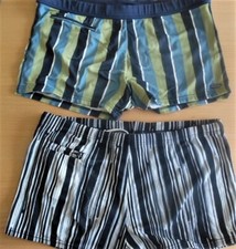 2 Herren Badehosen Badeshort weiches Nylon Gr. 6 viel getragen für Sammler