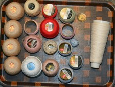 Konvolut Baumwolle Garn fein Stärke 15 Anchor Aida Schewe Tulipan