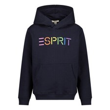 Esprit Kinder Kapuzenpullover Hoodie Sweatshirt, Pullover, Dunkelblau, Gr.L 14J