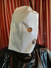 Lackmaske Zofenmaske ohne Haube unisex Vinylmask Maid 
