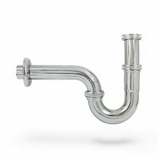 Siphon Röhrensiphon Edelstahl Waschbecken Röhrensifon Geruchverschluss verchromt