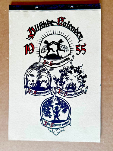 Plischke kalender 1955 mit - 1955,