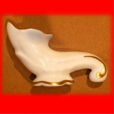 Liegevase Gerold Bavaria Bodenfund  Opa Goldfarbe  Gerold- Porzellan