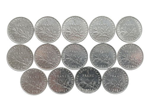 Münzen franc frankreich - münzen, 1