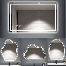 Badspiegel mit LED Beleuchtung Badezimmerspiegel Wandspiegel Lichtspiegel 60x80