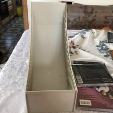 CD Turm Ständer Tower Regal grau 20 CDs Plastik Aufbewahrung